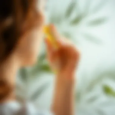 Applying Amla oil to the scalp for enhanced growth