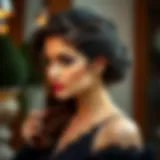 Elegant hairstyle for fine hair