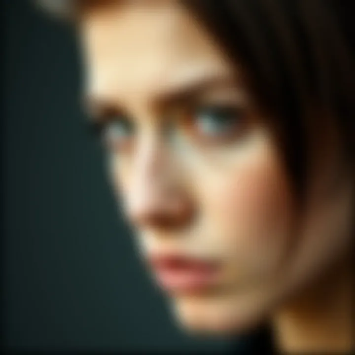 Close-up of the Beckham hairstyle with focus on texture