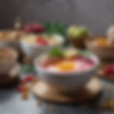 An aesthetic arrangement of various natural mask recipes in bowls