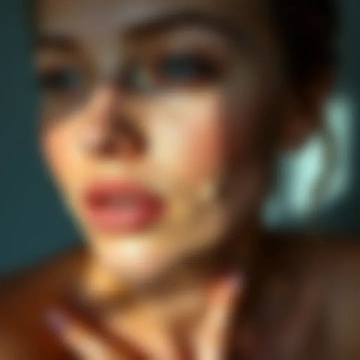 A detailed guide showcasing the characteristics of different foundation textures and finishes suitable for various skin types.