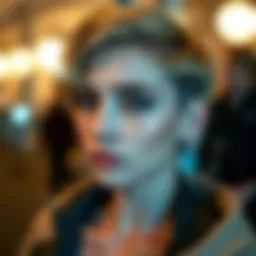 Stylish haircut showcasing modern trends