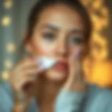 Effective application of blemish cream