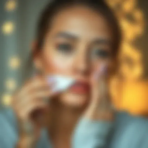 Effective application of blemish cream