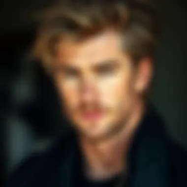 Chris Hemsworth with a tousled medium-length hairstyle.