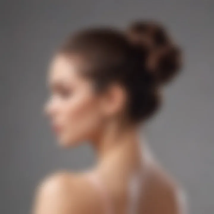 Classic ballerina bun showcasing elegance