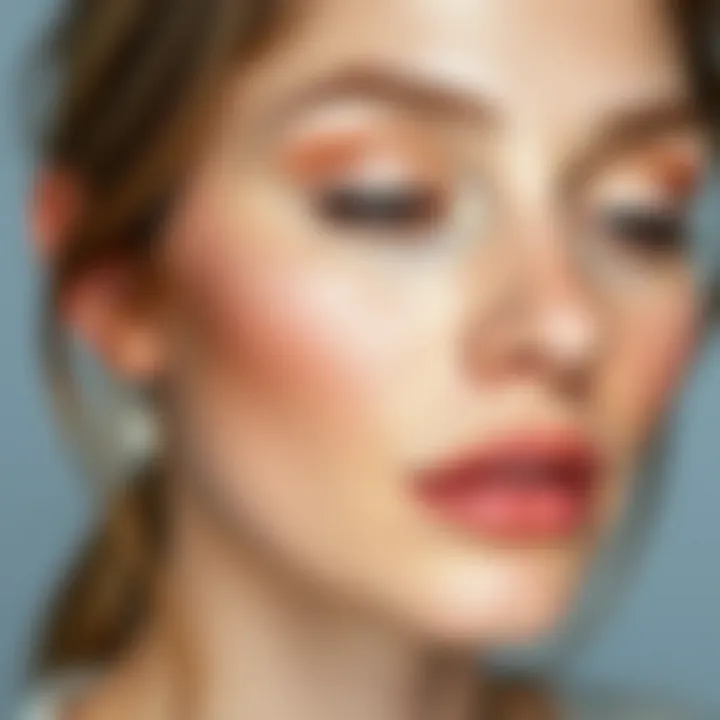 Illustration of collagen effects on skin elasticity