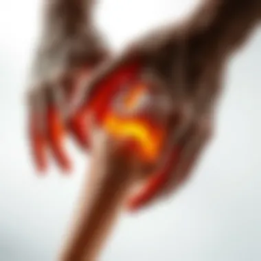 Visual representation of joint health benefits from collagen