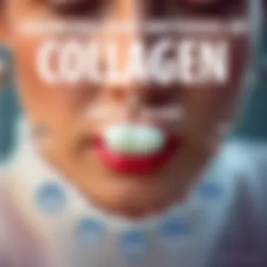 Infographic detailing sources of collagen and consumption methods