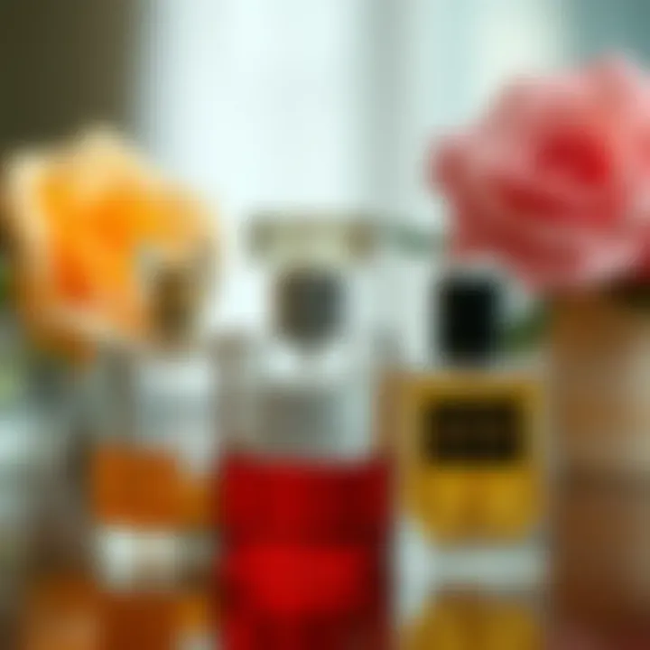Comparison of EDT and EDP fragrance structures