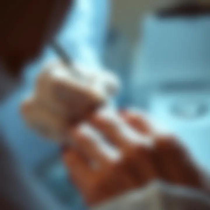 Demonstration of straight nail cutting technique