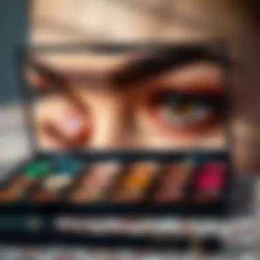 A makeup palette designed to enhance the beauty of hazel eyes.