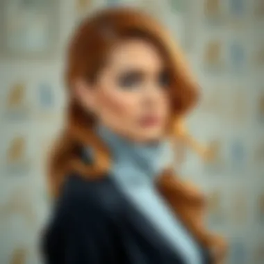 An elegant hairstyle showcasing a radiant caramel hair color.