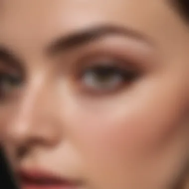 Transformation with Eye Brightening Before and after application of eye brightening products