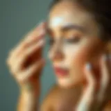 Application of Farmasi CC Cream on skin