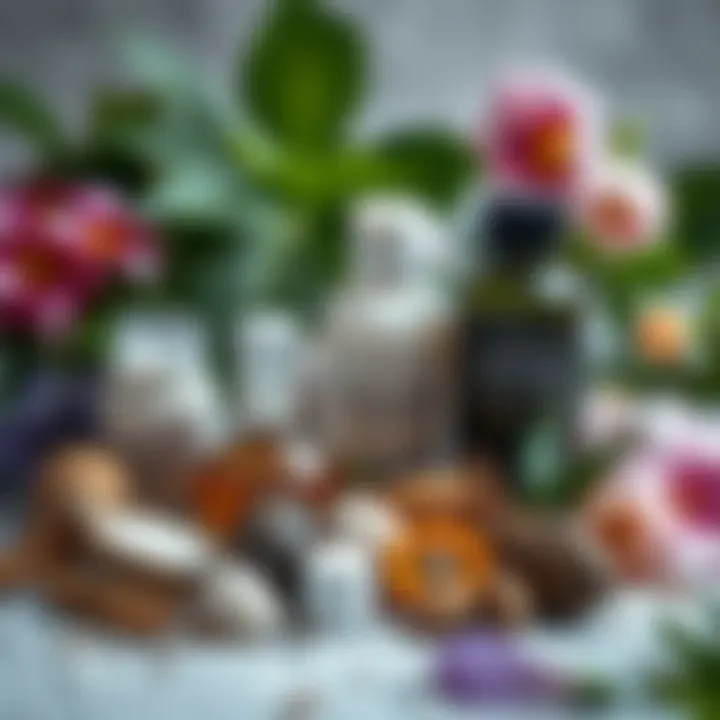 An array of botanical ingredients used in fontoten formulations