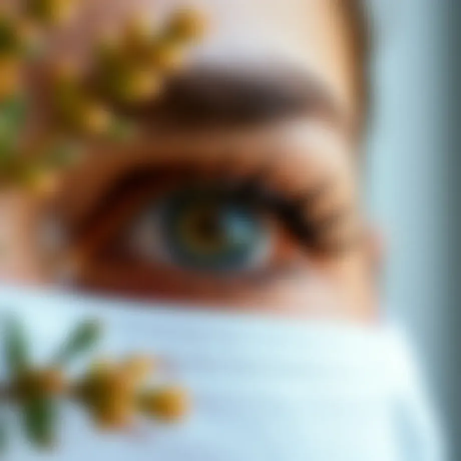 Soothing eye treatment with natural ingredients.