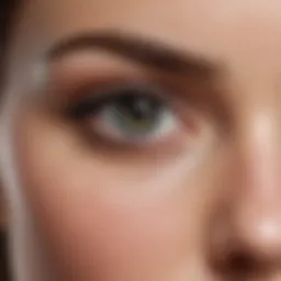 A close-up of expressive eyes reflecting emotions.