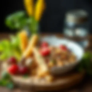 Nutrient-rich meal emphasizing healthy ingredients