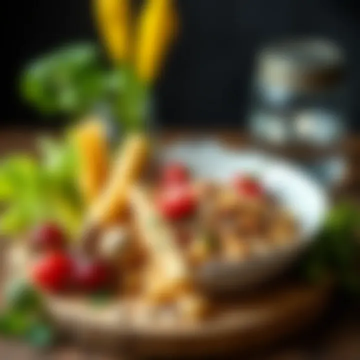 Nutrient-rich meal emphasizing healthy ingredients