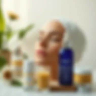 Radiant skin care routine showcasing natural products