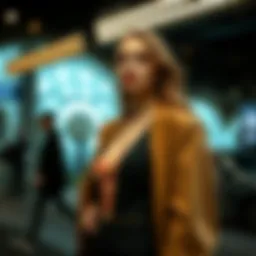 Elegant fashion ensemble showcasing modern style