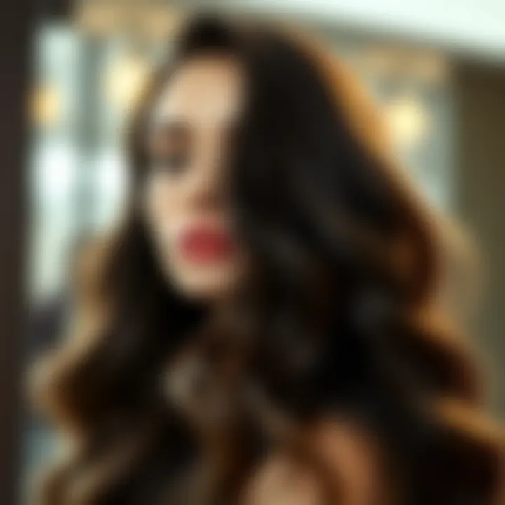 A model showcasing healthy, shiny hair after using recommended shampoo