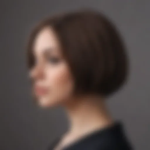 Classic bob haircut showcasing elegance and sophistication