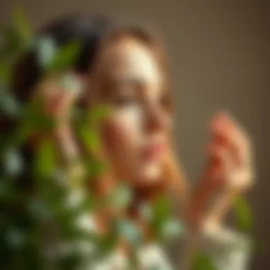 A collection of natural remedies for scalp care