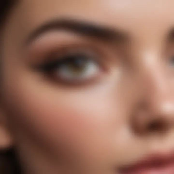 Elegant eyebrow shapes enhancing facial features