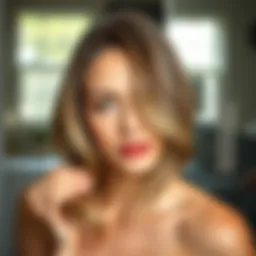 Illustration showcasing the effects of keratin on hair health