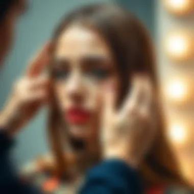 Visual representation of proper keratin treatment application