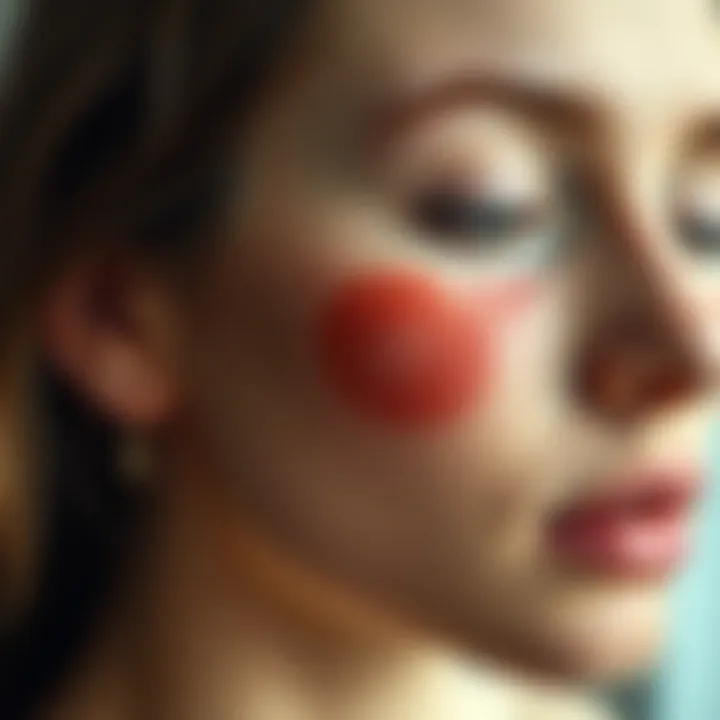 Diagram explaining causes of red bruising