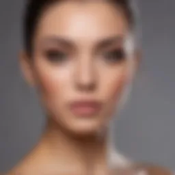 Elegant makeup contouring techniques showcasing a beautifully sculpted face.