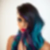 A vibrant color wheel showcasing various hair dye shades.