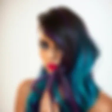 A vibrant color wheel showcasing various hair dye shades.