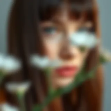 A close-up view of ash brown hair showcasing its rich tones and depth