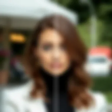 Before and after transformation featuring ash brown hair color