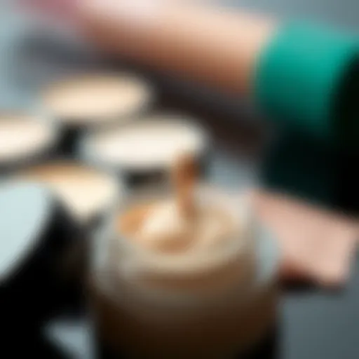 A close-up of creamy concealer suitable for dry skin