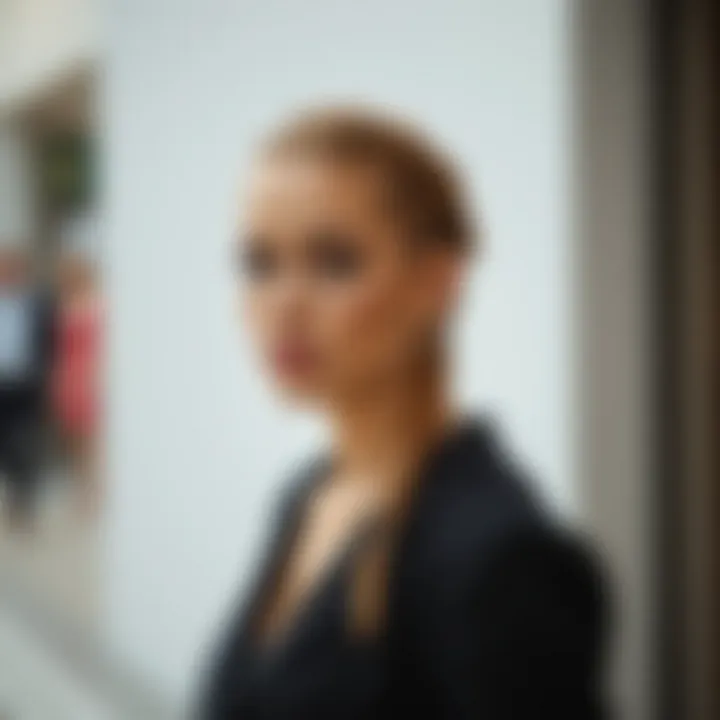 Modern bob hairstyle with intricate braids