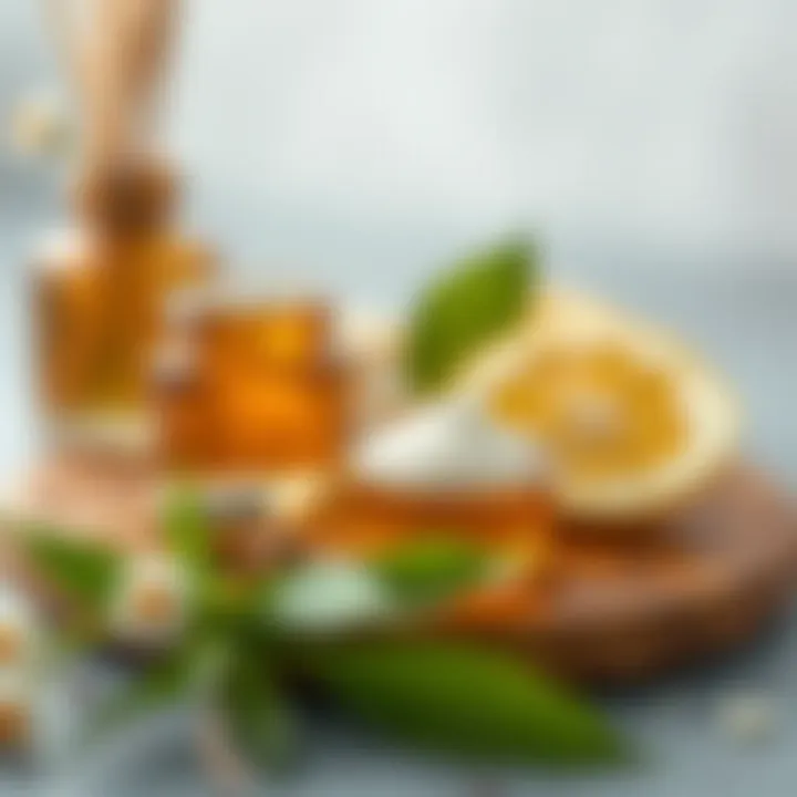 Natural ingredients for calming irritated skin