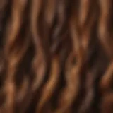 Detailed view of hair strands showcasing different oxidation effects