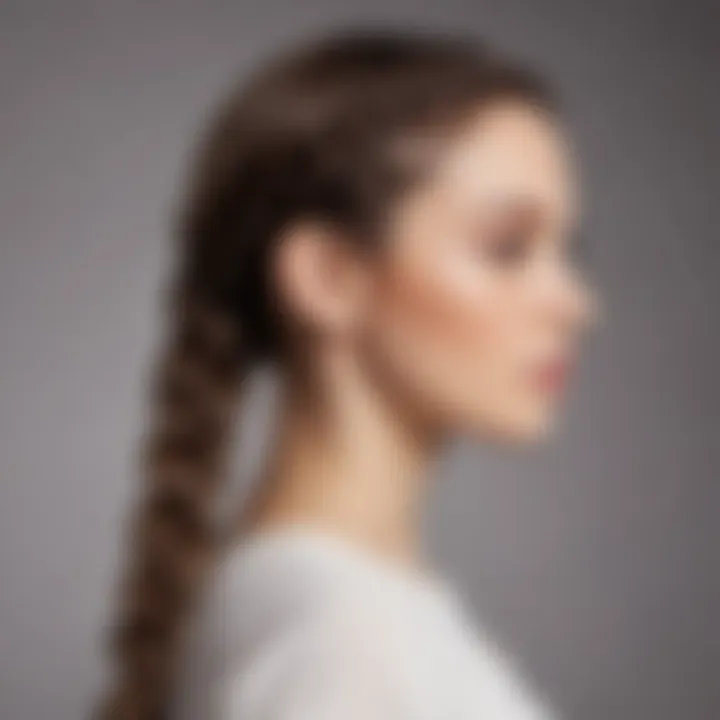 Trendy hairstyles featuring front braids and flowing locks