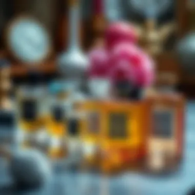 Historical timeline showcasing the evolution of perfumes