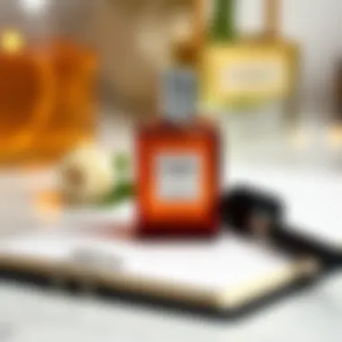 Tips for selecting the right perfume showcased on a notepad