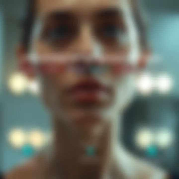 Chart depicting pore blockage and inflammation factors in skin