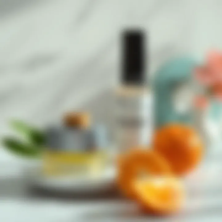 Aesthetic representation of skincare routine