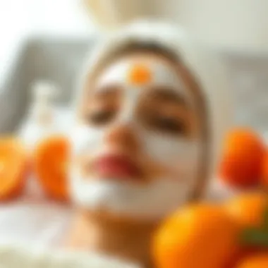 Facial treatment with orange oil