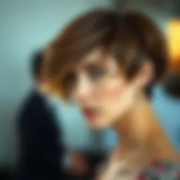 A beautifully layered haircut showcasing volume and texture