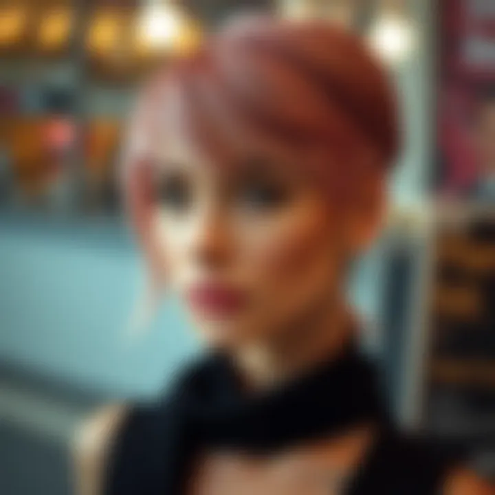 A vibrant display of popular hair cutting styles and trends